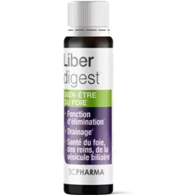 Liberdigest bien-être du foie 3C Pharma - boite de 10 doses de 15ml