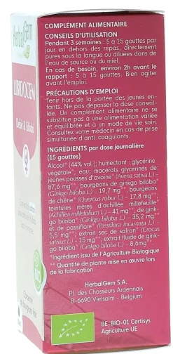 Libidogem désir & libido femme bio HerbalGem – compte-gouttes 30 ml