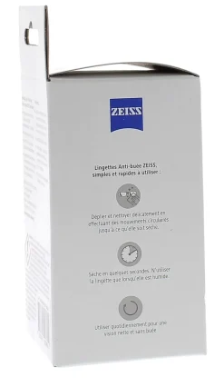 Lingettes antibuée pour lunettes Zeiss - boîte de 30 lingettes