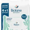 Lingettes douceur non parfumées Biolane - 4 + 1 offert
