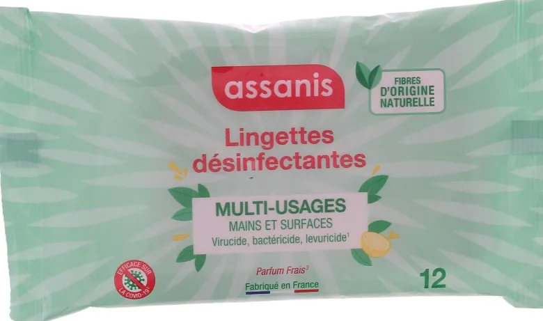 Lingettes désinfectantes multi-usages Assanis