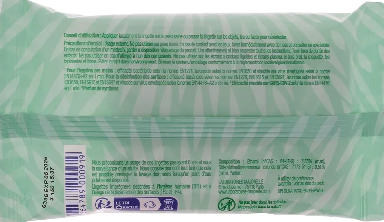 Lingettes désinfectantes multi-usages Assanis