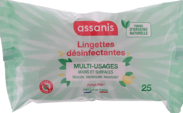 Lingettes désinfectantes multi-usages Assanis