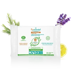 Lingettes désinfectantes Puressentiel - sachet de 32 lingettes