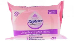 Lingettes hygiène intime Replens - sachet de 25 lingettes