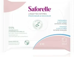 Lingettes intimes fraicheur et douceur Saforelle