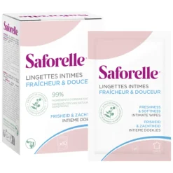 Lingettes intimes fraicheur et douceur Saforelle