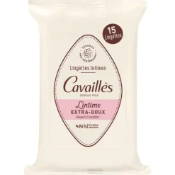 Lingettes intimes spécial sécheresse Rogé Cavaillès - paquet de 15 lingettes