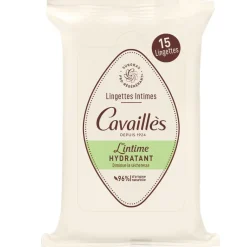Lingettes intimes spécial sécheresse Rogé Cavaillès - paquet de 15 lingettes