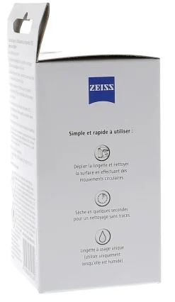Lingettes nettoyantes antibactériennes smartphone Zeiss - boîte de 30 lingettes