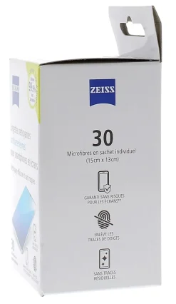 Lingettes nettoyantes antibactériennes smartphone Zeiss - boîte de 30 lingettes