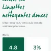 Lingettes nettoyantes douces bébé Klorane - paquet de 70 lingettes