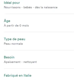 Lingettes nettoyantes douces bébé Klorane - paquet de 70 lingettes