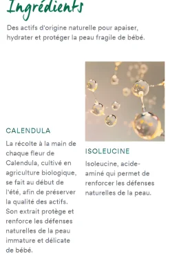 Lingettes nettoyantes douces bébé Klorane - paquet de 70 lingettes