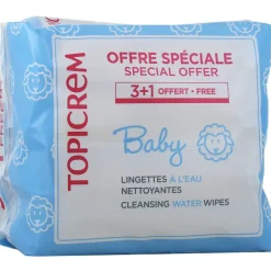Lingettes nettoyantes à l'eau baby Topicrem
