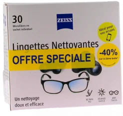 Lingettes nettoyantes pour lunettes Zeiss