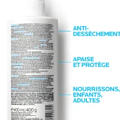 Lipikar Lait relipidant corps anti-dessèchement 48H La Roche-Posay - flacon de 400 ml