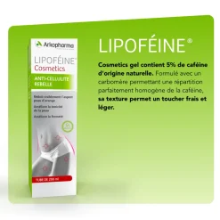 Lipoféine Cosmetics anti-cellulite rebelle Arkopharma - tube de 200 ml