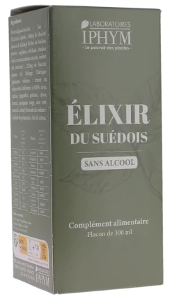 Élixir du suédois sans alcool Iphym - flacon de 300ml
