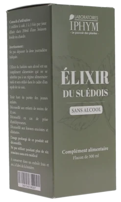 Élixir du suédois sans alcool Iphym - flacon de 300ml