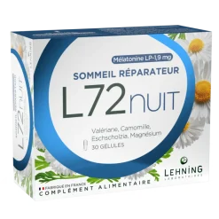 L72nuit sommeil réparateur Lehning - boite de 30 gélules