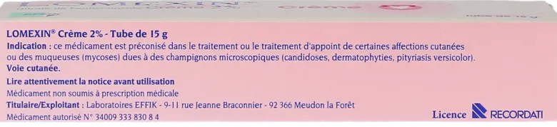 Lomexin 2% crème
