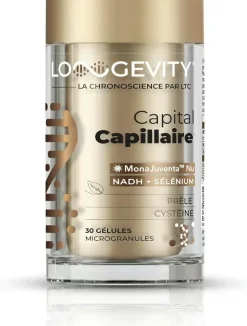 Longevity capital capillaire Les 3 Chênes - pot de 30 gélules