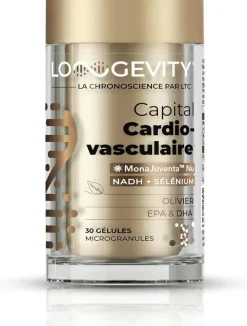 Longevity capital cardio vasculaire Les 3 Chênes - pot de 30 gélules