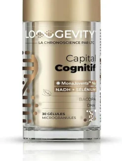 Longevity capital cognitif Les 3 Chênes - pot de 30 gélules
