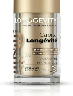Longevity capital longévité Les 3 Chênes - pot de 30 gélules