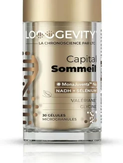 Longevity capital sommeil Les 3 Chênes - pot de 30 gélules