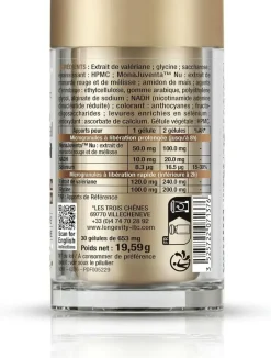 Longevity capital sommeil Les 3 Chênes - pot de 30 gélules