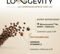 Longevity capital vitalité Les 3 Chênes - pot de 30 gélules