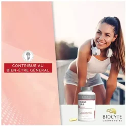 Longevity Omega 3-6-9 Biocyte - boîte de 60 capsules micro-encapsulés
