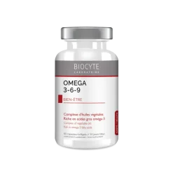 Longevity Omega 3-6-9 Biocyte - boîte de 60 capsules micro-encapsulés