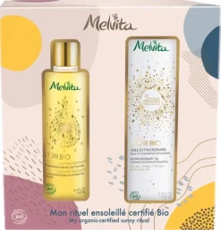 L'Or Bio Coffret Mon rituel ensoleillé bio Melvita - coffret de 2 produits