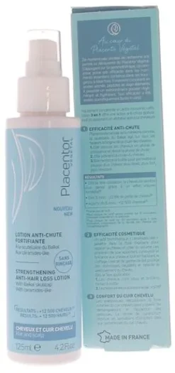 Lotion anti-chute fortifiante Placentor végétal - spray de 125 ml