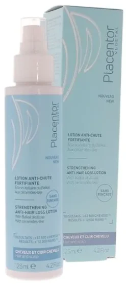 Lotion anti-chute fortifiante Placentor végétal - spray de 125 ml