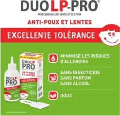 Lotion anti-poux et lentes 1 seul application Duo-LP-Pro