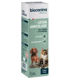 Lotion auriculaire chiens et chats Biocanina - flacon de 135ml