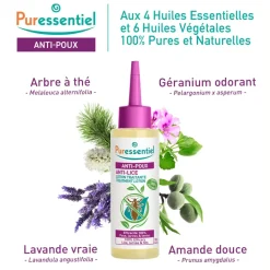 Lotion traitante anti-poux Puressentiel - flacon de 100 ml