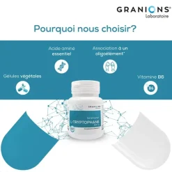 L-tryptophane Granions - boite de 60 gélules