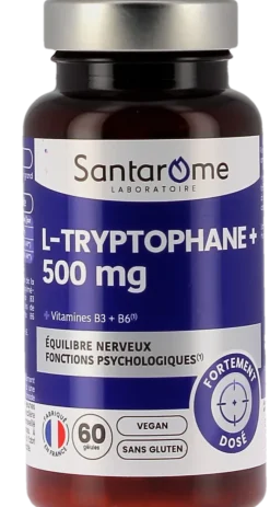 L-Tryptophane+ 500mg Santarome - pot de 60 gélules