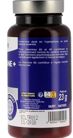 L-Tryptophane+ 500mg Santarome - pot de 60 gélules