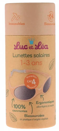 Lunettes solaires biosourcées catégorie 4 1-3 ans Fleur de Luc et Léa - 1 paire de lunettes