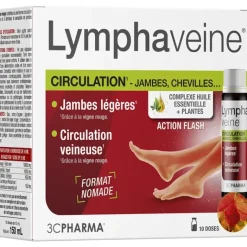 Lymphaveine circulation 3C Pharma - boite de 10 doses de 15ml