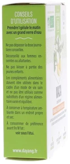 Maca bio vigueur sexuelle et énergie Dayang - boîte de 15 gélules végétales