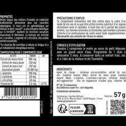 Maca noir + jaune 50000mg Granions - pot de 60 comprimés