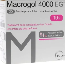 Macrogol 4000 EG 10g - boîte de 20 sachets en poudre