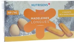 Madeleines longues HP/HC Nutrisens - boîte de 4 sachets de 6 madeleines